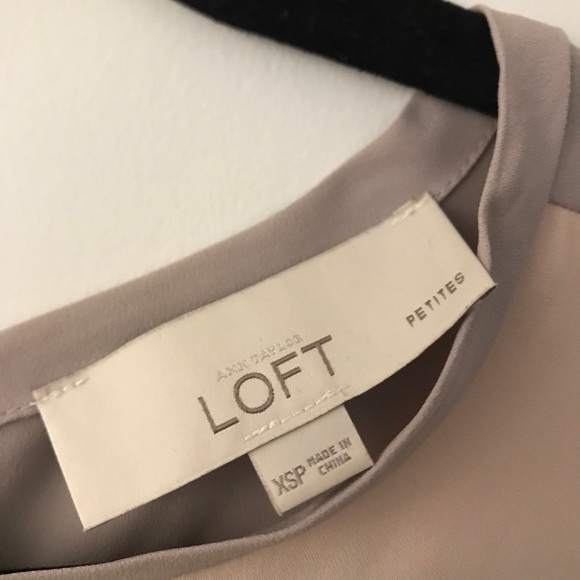 Loft Peplum Blouse XS Petite - Picture 3 of 3